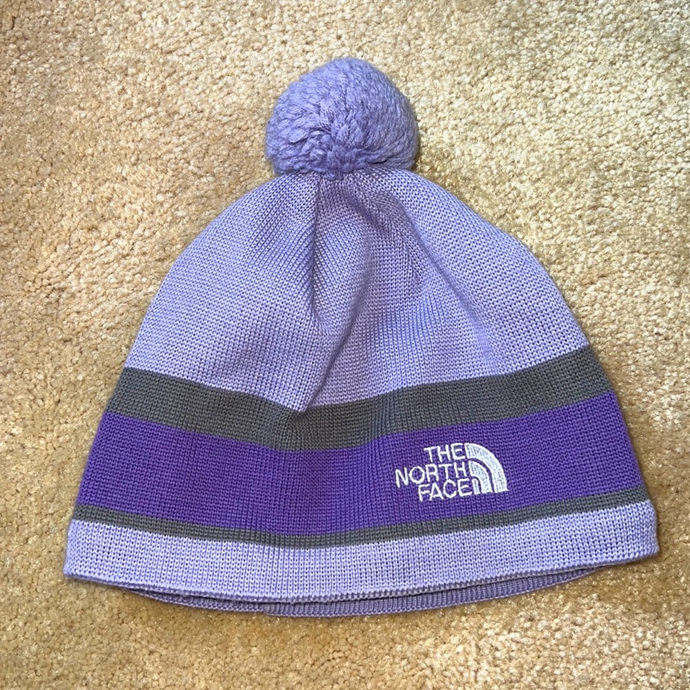 North Face Purple Beanie